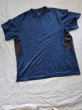 Old Navy Blue Short Sleeve Crew Neck Tee with Dark Side Panels